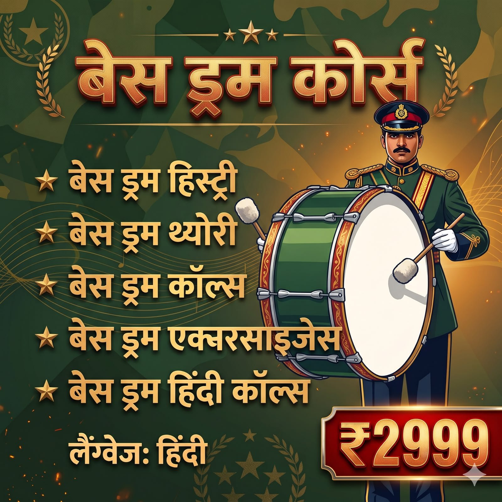BASS DRUM COURSE
